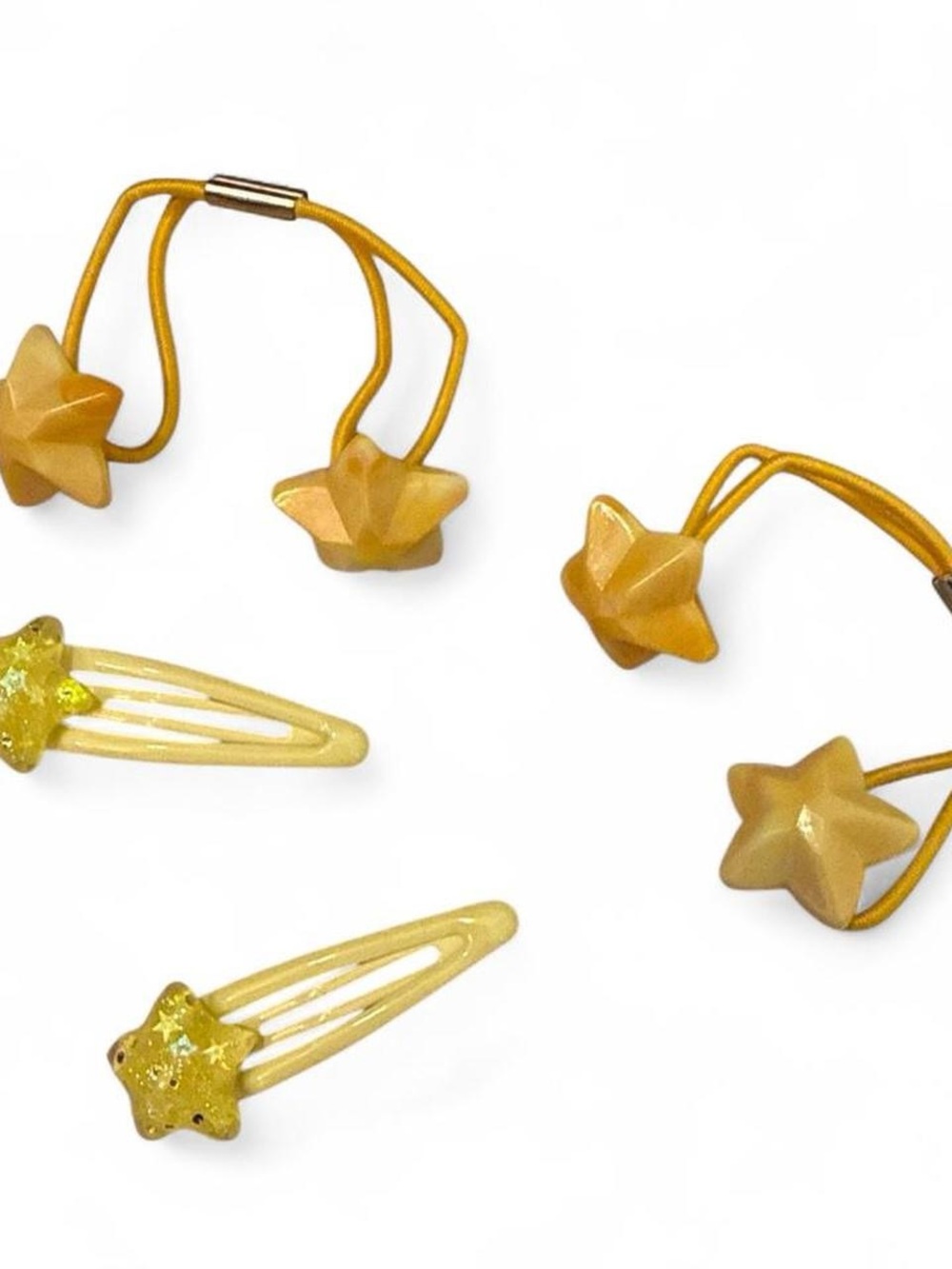 Yellow Whimsical Star Hair Accessory Set